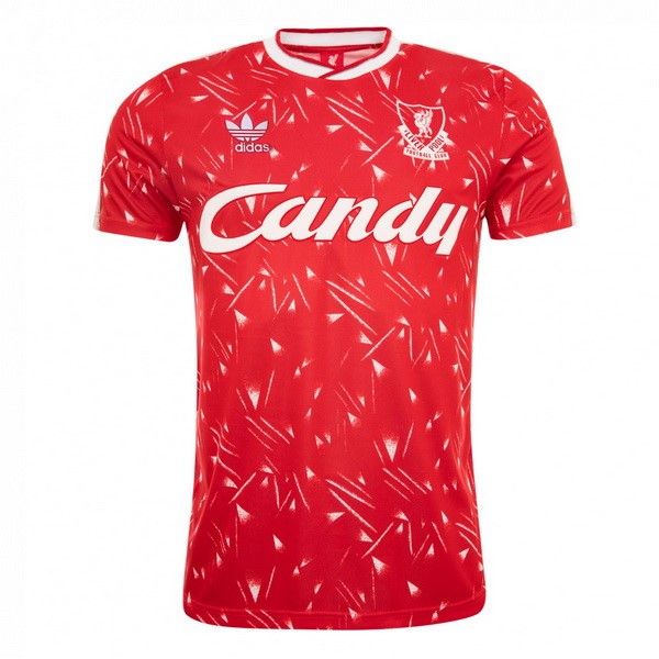 Camiseta Liverpool Replica Primera Ropa Retro 1989 1990 Rojo